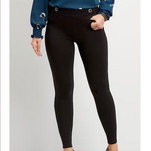Maurices Ponte Knit Grommet Skinny Ankle Pant